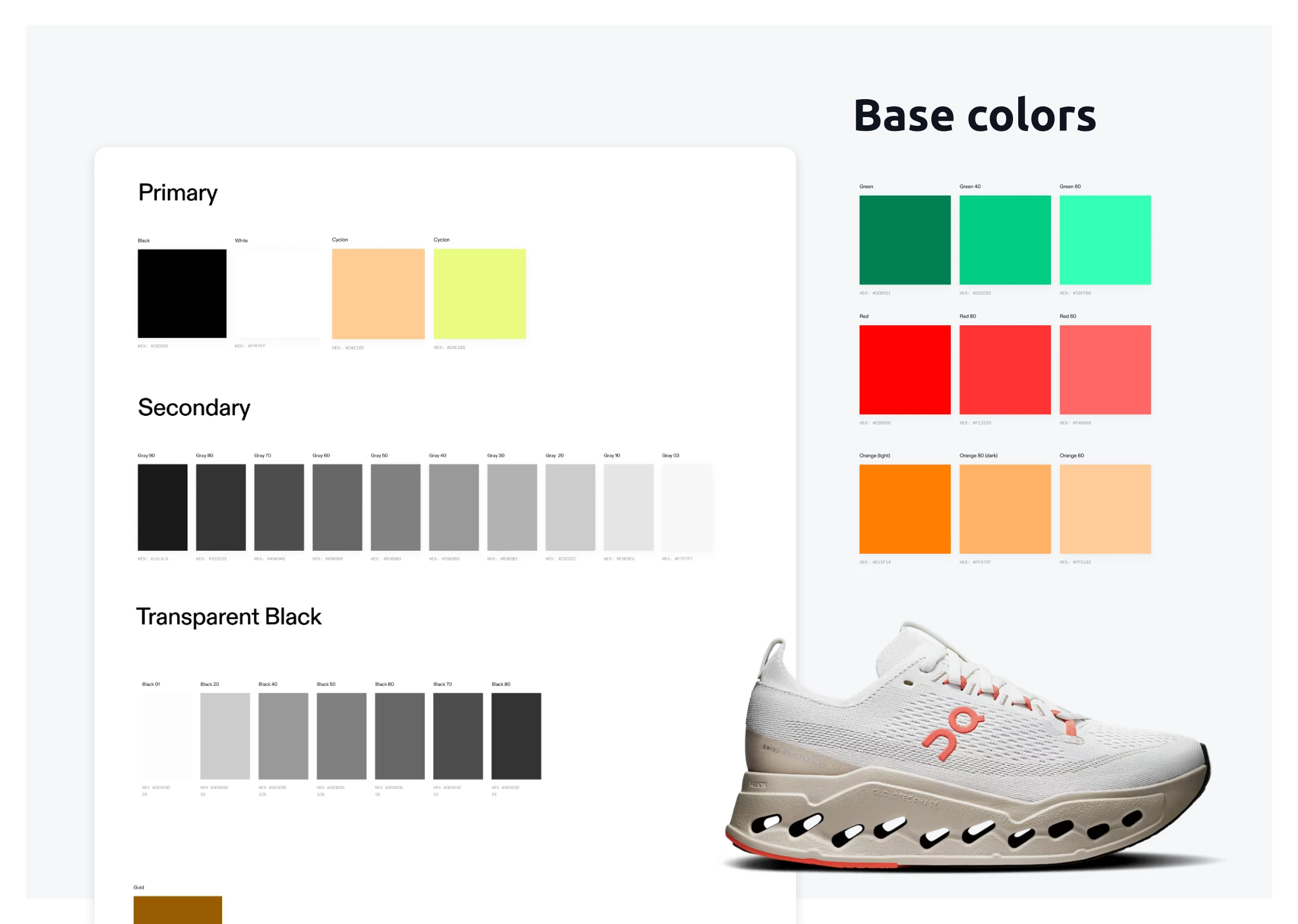Visual design — colors