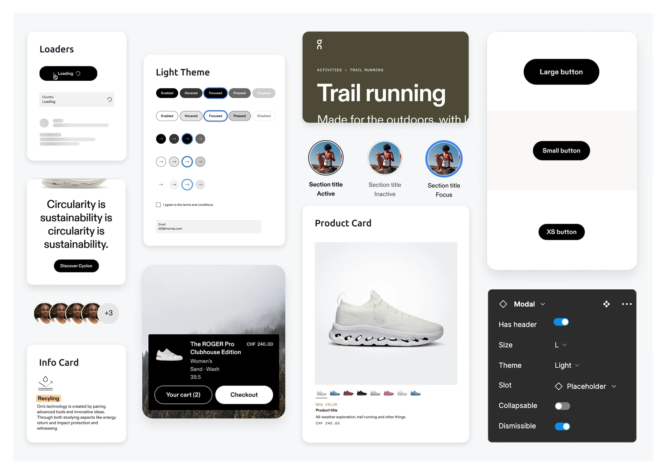 Visual design — components